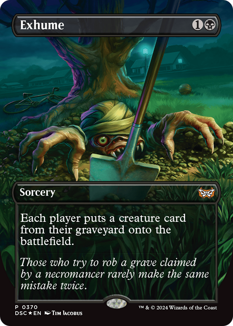 Exhume (DSC-370) [Duskmourn: House of Horror Commander] (Borderless) Foil MTG Single Wizards of the Coast
