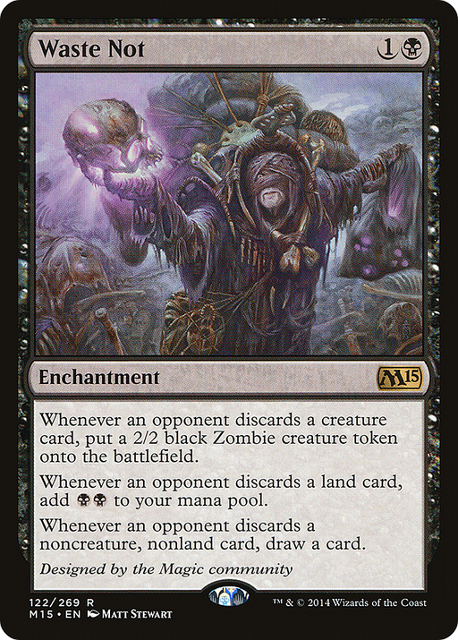 Waste Not (M15-122) [Magic 2015] Foil MTG Single Wizards of the Coast