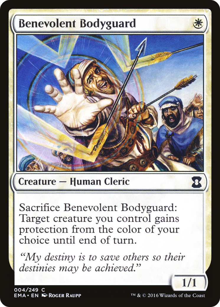 Benevolent Bodyguard (EMA-004) [Eternal Masters] Foil MTG Single Wizards of the Coast