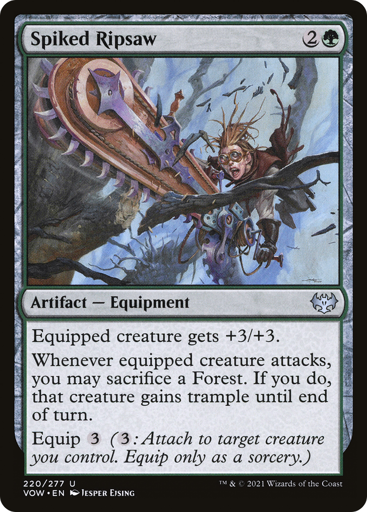 Spiked Ripsaw (VOW-220) [Innistrad: Crimson Vow] Foil MTG Single Wizards of the Coast