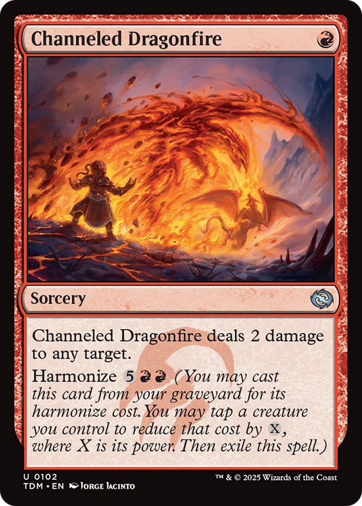 Channeled Dragonfire (TDM-102) [Tarkir: Dragonstorm] MTG Single Wizards of the Coast