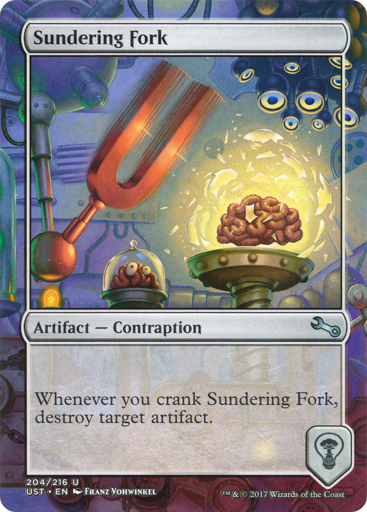 Sundering Fork (UST-204) [Unstable] (Borderless) Foil MTG Single Wizards of the Coast