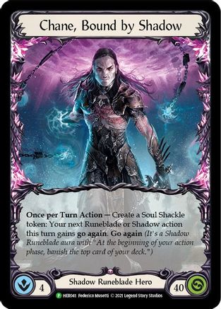 Chane, Bound by Shadow [HER041] (Promo)  Rainbow Foil Flesh And Blood Single Flesh And Blood   