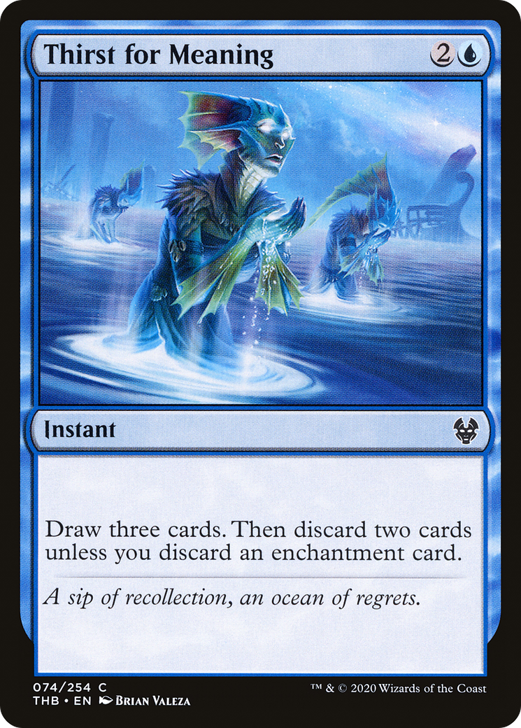 Thirst for Meaning (THB-074) [Theros Beyond Death] Foil MTG Single Wizards of the Coast
