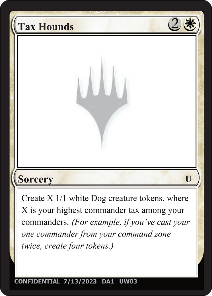 Tax Hounds (UNK-UW03) [Misc] Unknown Event MTG Single Wizards of the Coast