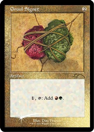 Gruul Signet (Foil Etched) (SLD-288) [Secret Lair] Drop Series Foil MTG Single Wizards of the Coast