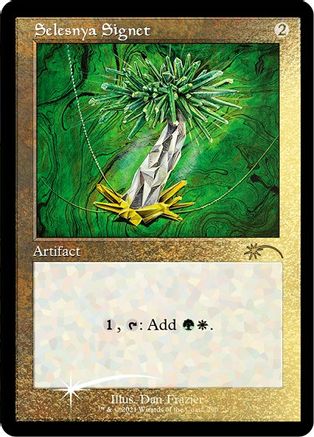 Selesnya Signet (Foil Etched) (SLD-290) [Secret Lair] Drop Series Foil MTG Single Wizards of the Coast
