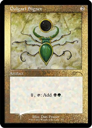 Golgari Signet (Foil Etched) (SLD-292) [Secret Lair] Drop Series Foil MTG Single Wizards of the Coast