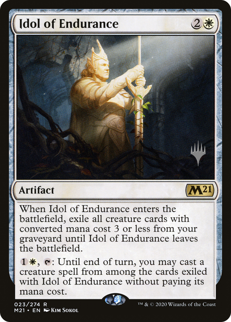 Idol of Endurance (PPM21-23P) [Core Set 2021 Promos] Foil MTG Single Wizards of the Coast