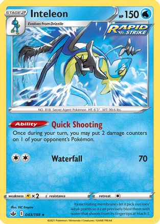 Inteleon - 043/198 () [Misc: Deck Exclusives] Pokemon Single Pokémon