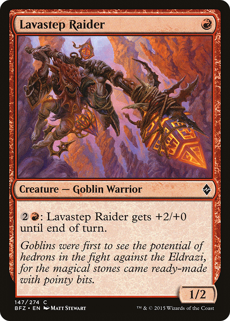 Lavastep Raider (BFZ-147) [Battle for Zendikar] Foil MTG Single Wizards of the Coast
