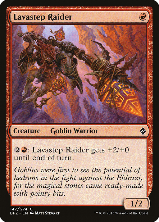 Lavastep Raider (BFZ-147) [Battle for Zendikar] MTG Single Wizards of the Coast