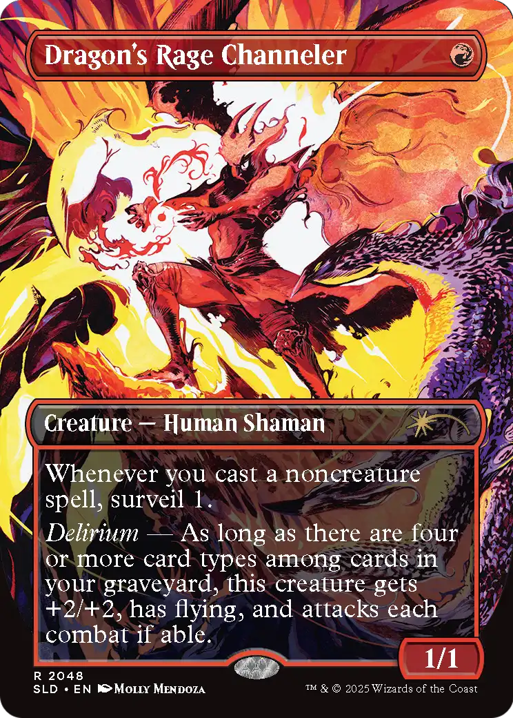 Dragon's Rage Channeler (2048) (Rainbow Foil) (SLD-2048) [Secret Lair] Drop (Borderless) MTG Single Wizards of the Coast