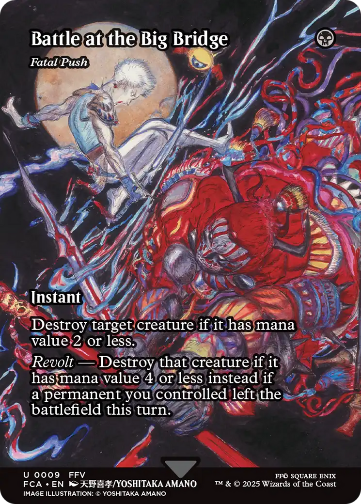Battle at the Big Bridge - Fatal Push (FCA-009) [FINAL FANTASY: Through the Ages] (Borderless) MTG Single Wizards of the Coast