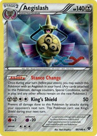 Aegislash - 86/146 (Prerelease) (86) - [Promos: XY Promos] Holofoil Pokemon Single Pokémon