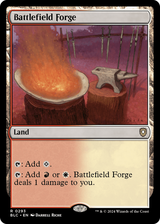 Battlefield Forge (BLC-293) [Bloomburrow Commander] MTG Single Wizards of the Coast