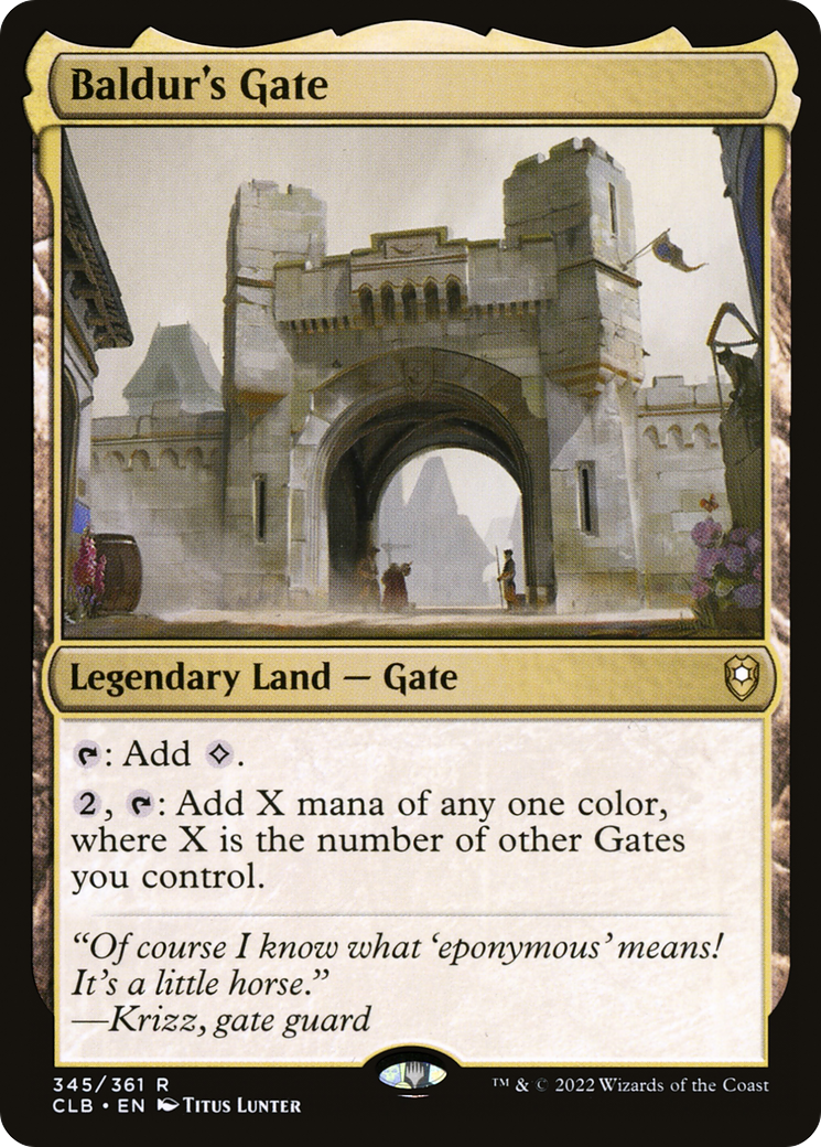 Baldur's Gate (CLB-345) [Commander Legends: Battle for Baldur's Gate] Foil MTG Single Wizards of the Coast