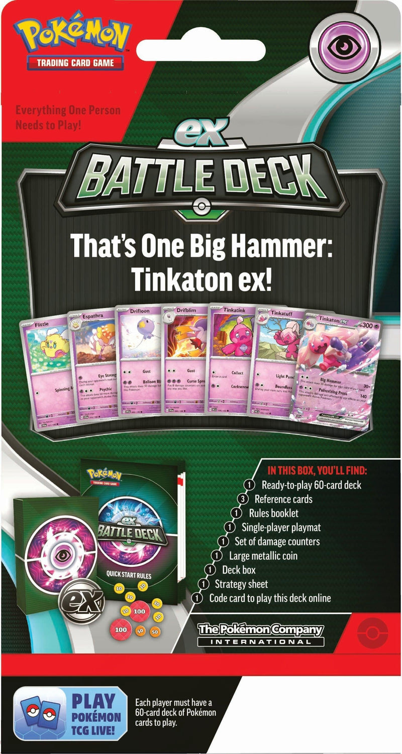 Pokémon Tinkaton ex Battle Deck Pokemon Sealed Pokémon   
