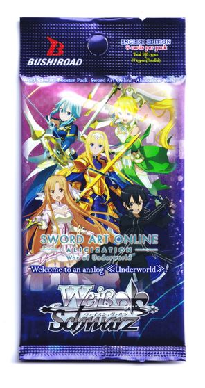 Weiss Schwarz: SAO Alicization War of Underworld Booster Pack Collectible Trading Cards Bushiroad   