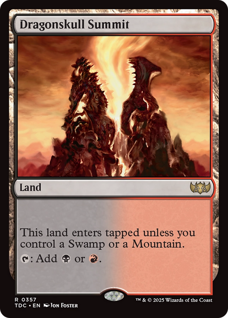 Dragonskull Summit (TDC-357) [Commander: Tarkir: Dragonstorm] MTG Single Wizards of the Coast