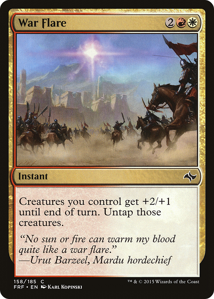 War Flare [Fate Reforged] MTG Single Magic: The Gathering