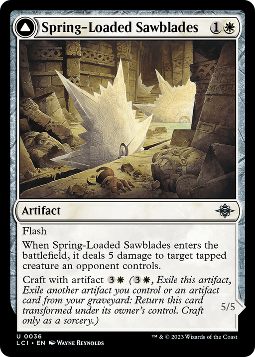 Spring-Loaded Sawblades (LCI-036) [The Lost Caverns of Ixalan] MTG Single Wizards of the Coast
