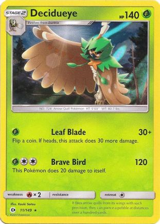 Decidueye - 11/149 (Water Web Holo) Holofoil [Misc: Cards & Products] Pokemon Single Pokémon