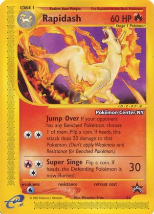 Rapidash [Pokemon Center NY] (51) [Promos: WoTC Promo] Pokemon Single Pokémon