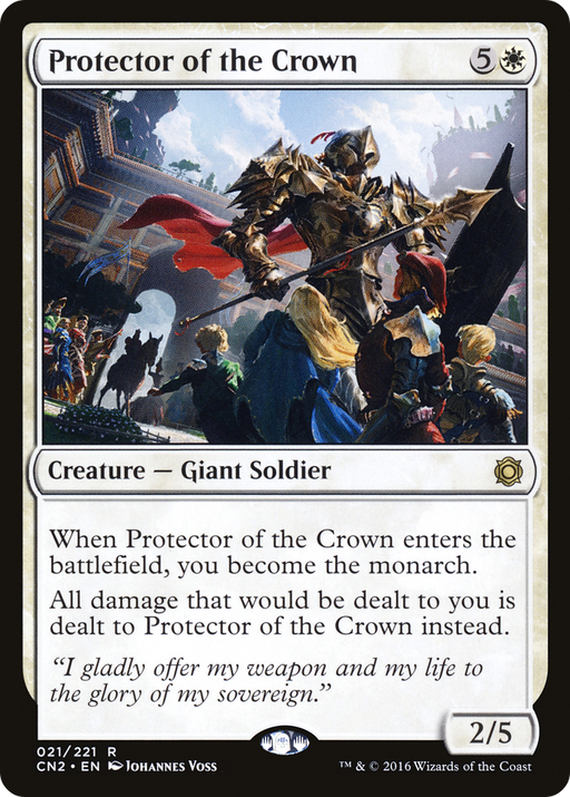 Protector of the Crown (CN2-021) [Conspiracy: Take the Crown] MTG Single Wizards of the Coast