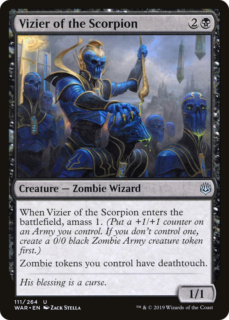 Vizier of the Scorpion (WAR-111) [War of the Spark] Foil MTG Single Wizards of the Coast