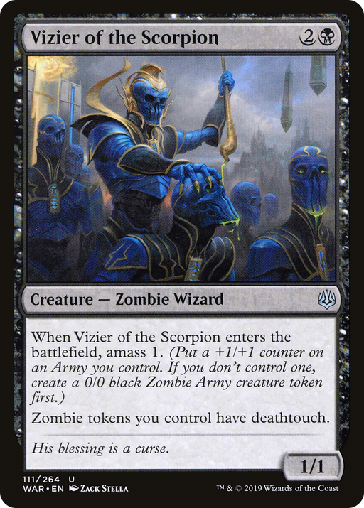 Vizier of the Scorpion (WAR-111) [War of the Spark] MTG Single Wizards of the Coast