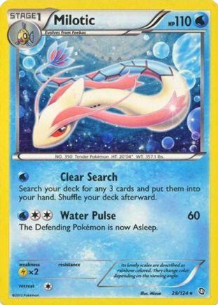 Milotic - 28/124 (Cosmos Holo) () Holofoil [Misc: Blister Exclusives] Pokemon Single Pokémon