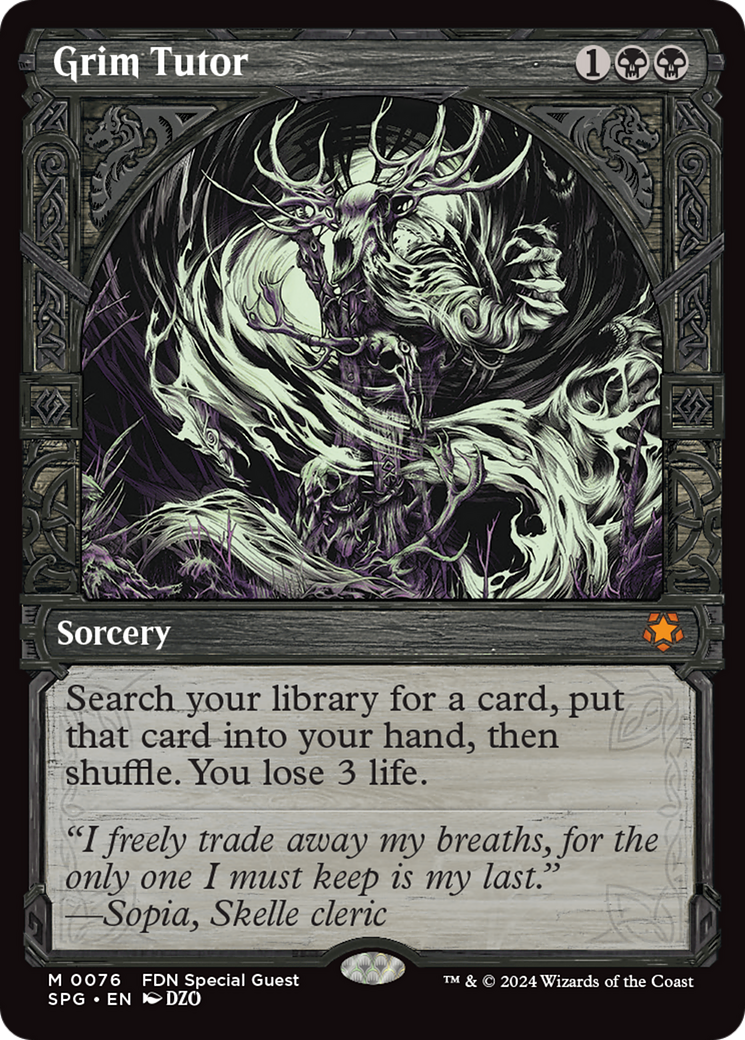 Grim Tutor (SPG-076) [Special Guests] (Showcase) MTG Single Wizards of the Coast