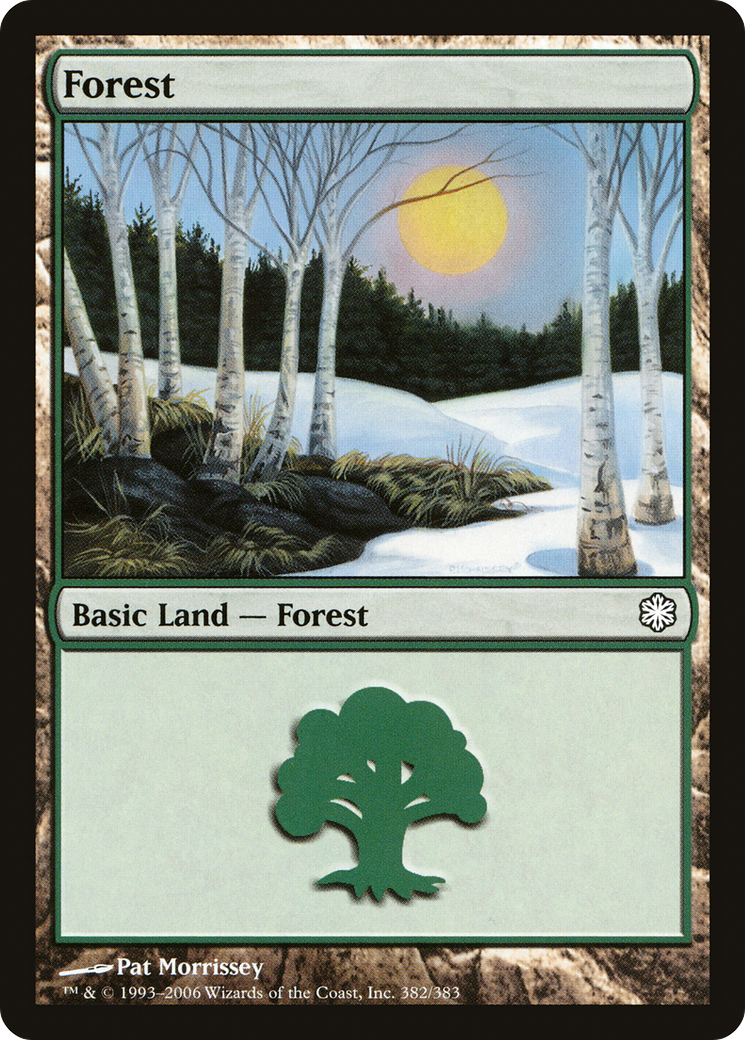 Forest (382) (CTD-382) [Misc] Coldsnap Theme Decks MTG Single Wizards of the Coast