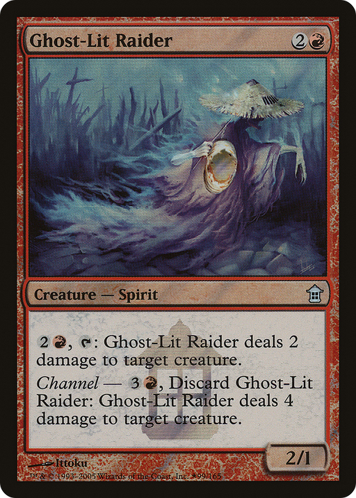 Ghost-Lit Raider (LARP-099) [Saviors of Kamigawa Promos] Foil MTG Single Wizards of the Coast