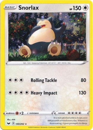 Snorlax - 140/202 (Cosmos Holo) Holofoil [Misc: Blister Exclusives] Pokemon Single Pokémon