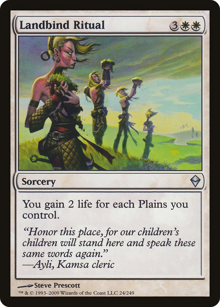 Landbind Ritual (ZEN-024) [Zendikar] MTG Single Wizards of the Coast