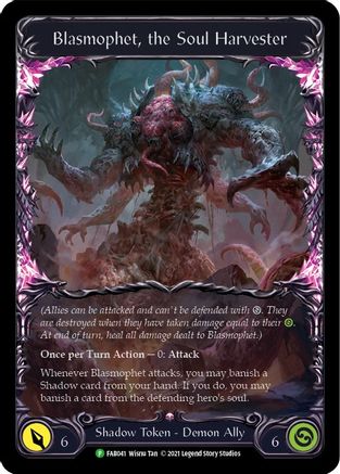 Blasmophet, the Soul Harvester [FAB041] (Promo)  Rainbow Foil Flesh And Blood Single Flesh And Blood   