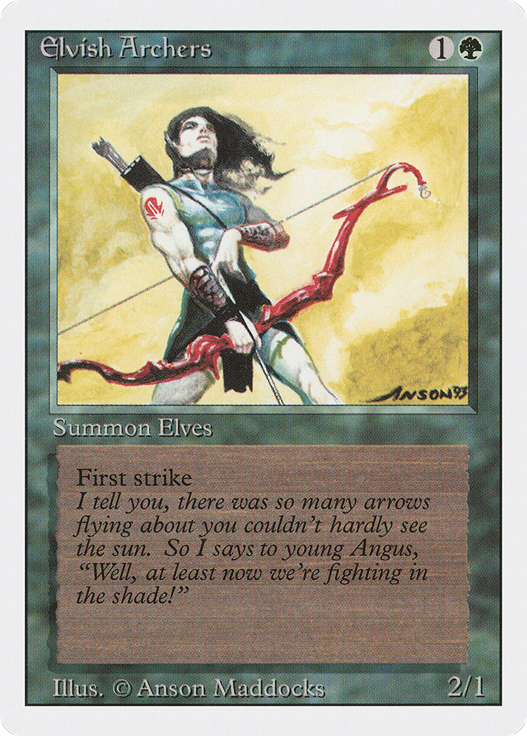 Elvish Archers (3ED-193) [Revised Edition] MTG Single Wizards of the Coast