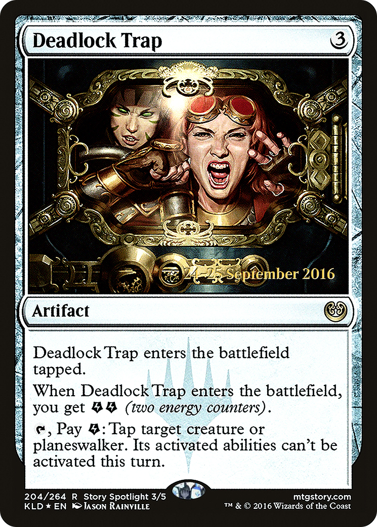 Deadlock Trap (PRE-204S) [Kaladesh Promos] Foil MTG Single Wizards of the Coast