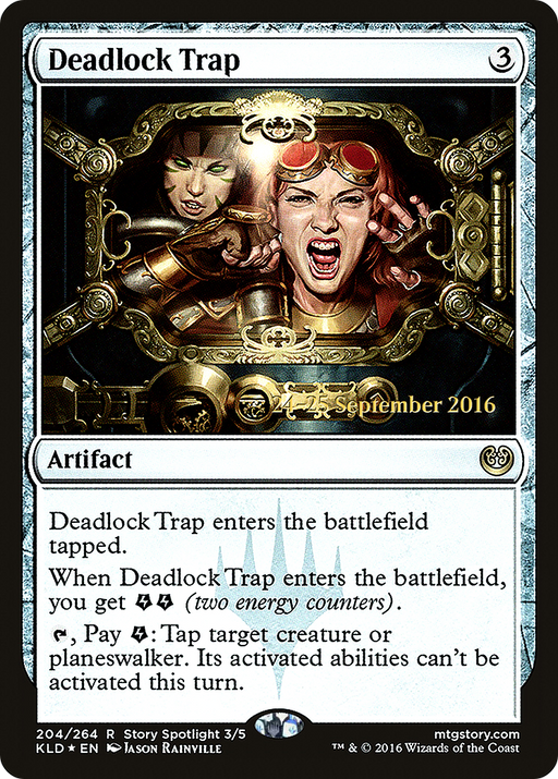 Deadlock Trap (PRE-204S) [Kaladesh Promos] Foil MTG Single Wizards of the Coast