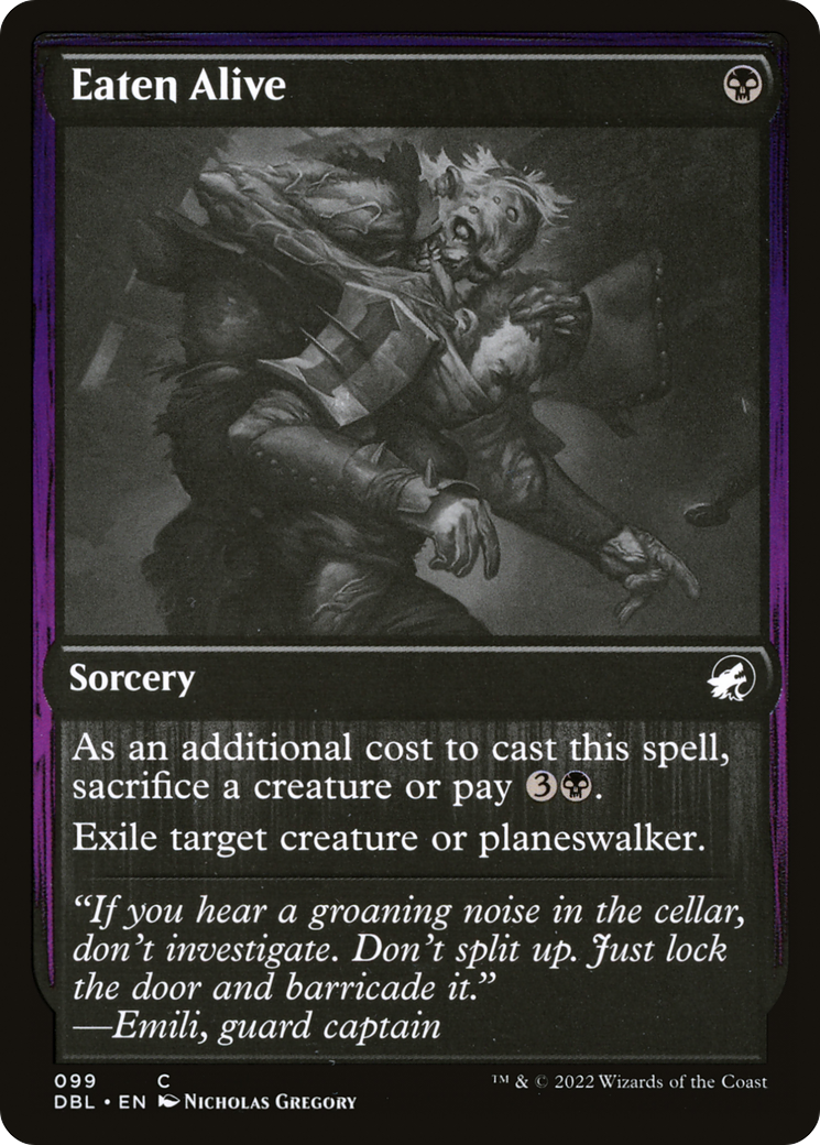 Eaten Alive (DBL-099) [Innistrad: Double Feature] Foil MTG Single Wizards of the Coast