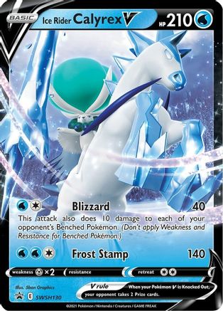 Ice Rider Calyrex V - SWSH130 (SWSH130/307) Holofoil [Promos: SWSH Promo Cards] Pokemon Single Pokémon