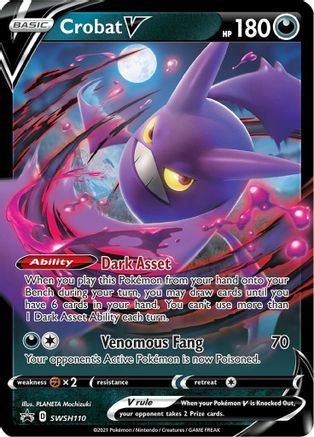 Crobat V - SWSH110 (SWSH110/307) Holofoil [Promos: SWSH Promo Cards] Pokemon Single Pokémon