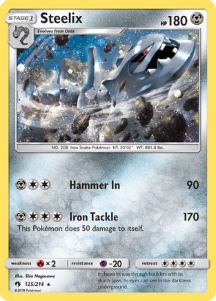 Steelix - 125/214 (Cosmos Holo) () Holofoil [Misc: Blister Exclusives] Pokemon Single Pokémon