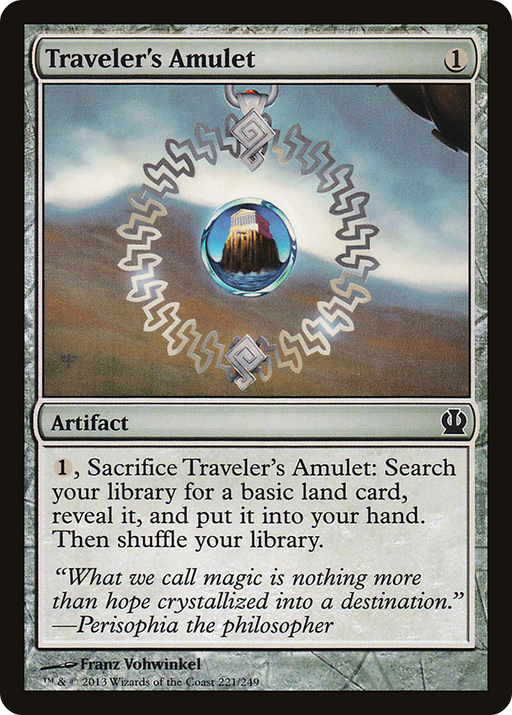 Traveler's Amulet (THS-221) [Theros] MTG Single Wizards of the Coast