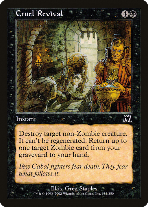 Cruel Revival (ONS-135) [Onslaught] MTG Single Wizards of the Coast