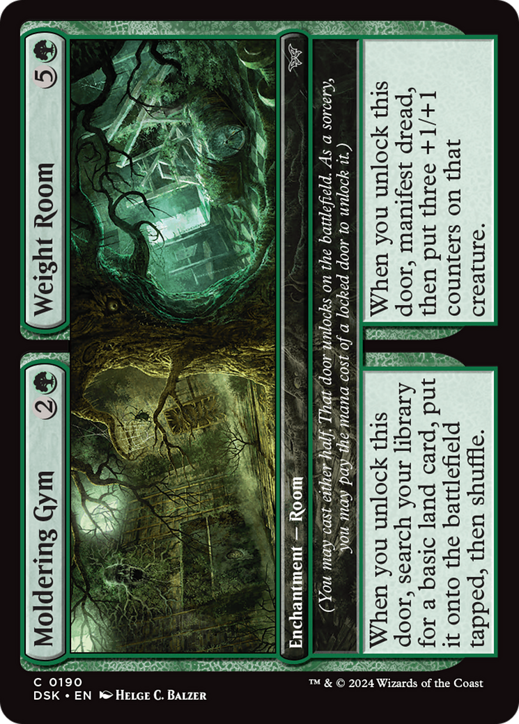 Moldering Gym // Weight Room (DSK-190) [Duskmourn: House of Horror] Foil MTG Single Wizards of the Coast