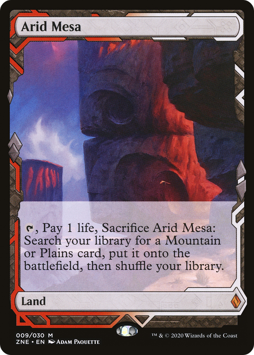 Arid Mesa (ZNE-009) [Zendikar Rising Expeditions] Foil MTG Single Wizards of the Coast