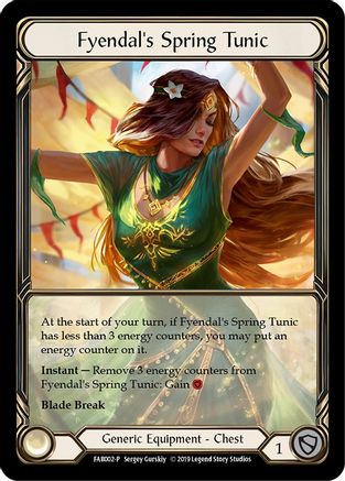 Fyendal's Spring Tunic [FAB002] (Promo)  Rainbow Foil Flesh And Blood Single Flesh And Blood   